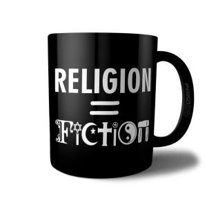 Caneca para Ateu - Religion = Fiction - Religião é Ficção